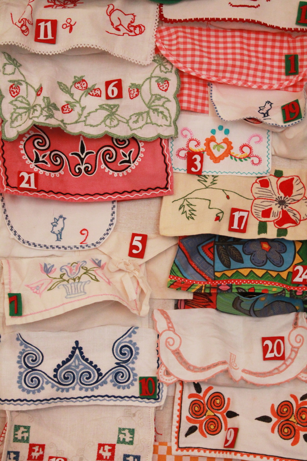 Le calendrier de l'Avent, diy, vintage