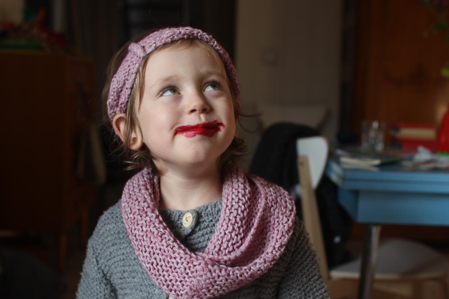 le rouge à lèvre de maman