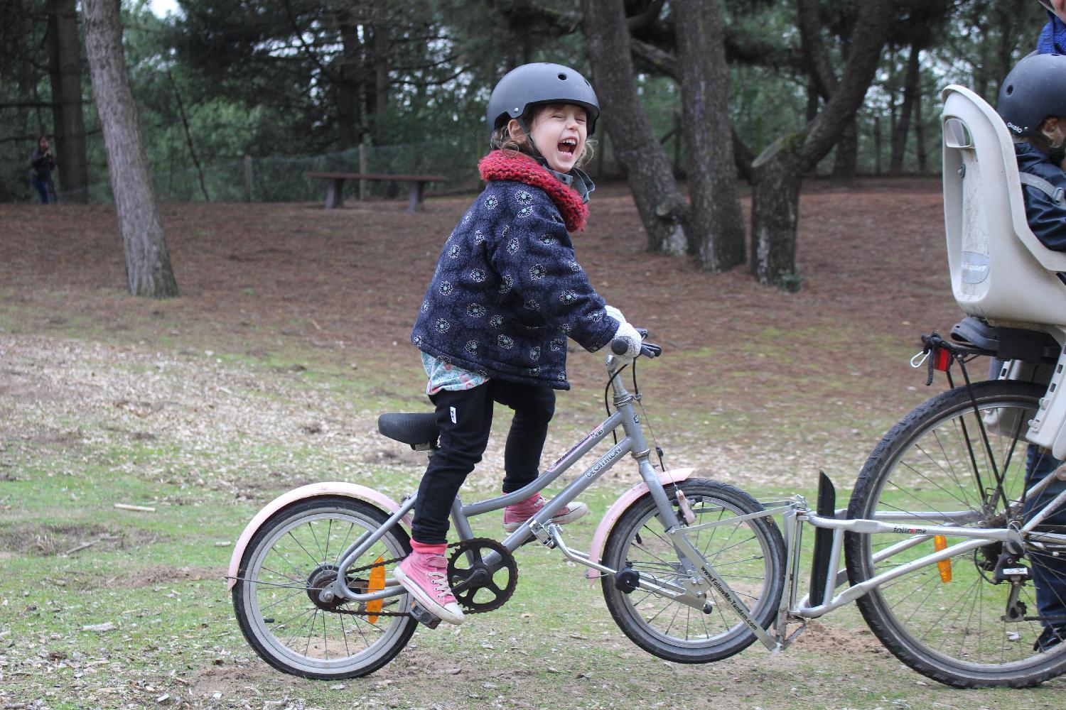 faire du vélo avec le Follow me